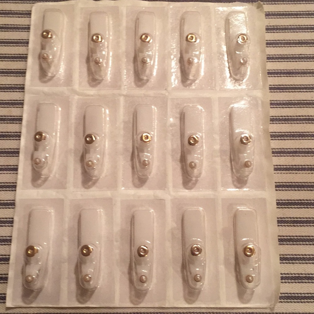 7 pair surgical steel earrings with pearls